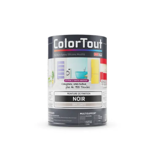 Picture of Finishing paint Colortout SOLOPLAST - Gloss black - 500ml