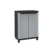 Picture of 2-door wardrobe EDM TWISTBLACK 680 - adjustable shelf - 68x39x91.5cm - 75028