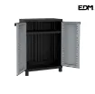 Picture of 2-door wardrobe EDM TWISTBLACK 680 - adjustable shelf - 68x39x91.5cm - 75028