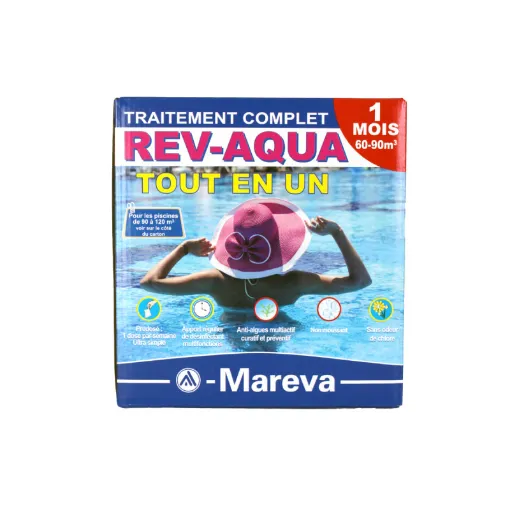 Picture of Rev-Aqua MAREVA Complete Treatment Kit for Pools of 60 to 90 m3 - 1 Month - 140021U