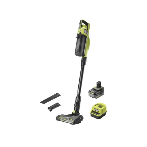 Picture of Brushless 18V RYOBI HP Stick Vacuum - 900 L/min - 4.0Ah Battery - Charger - RSV18X-1X40G