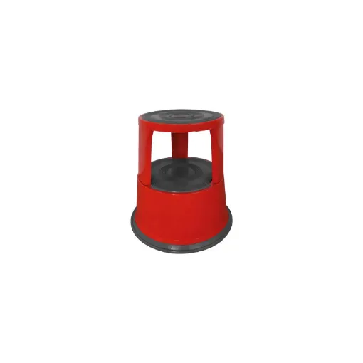 Picture of Red steel step stools