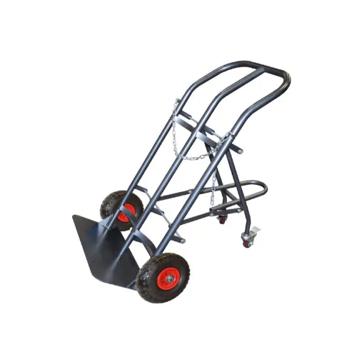 Picture of Devil carries 2 bottles STOCKMAN - Inflatable wheels - Load 200kg - SAC200-RG