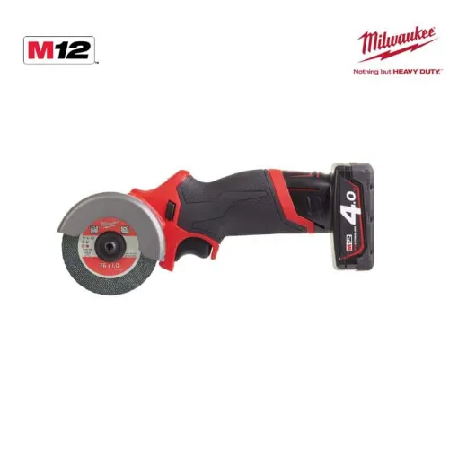 Picture of MILWAUKEE M12 FCOT-422X Angle Grinder - 1 battery 2.0 Ah - 1 battery 4.0 Ah - 1 charger 4933464619