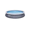 Picture of [NEVER USED] BESTWAY Round Self-Supporting Pool - 396 x 84 cm - 7340 L - Rattan Pattern - Fast Set - 57376