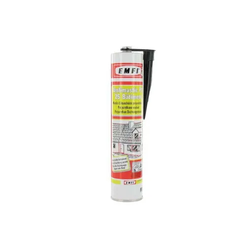 Picture of Black polyurethane sealant EMFI PU 25 building 300ml