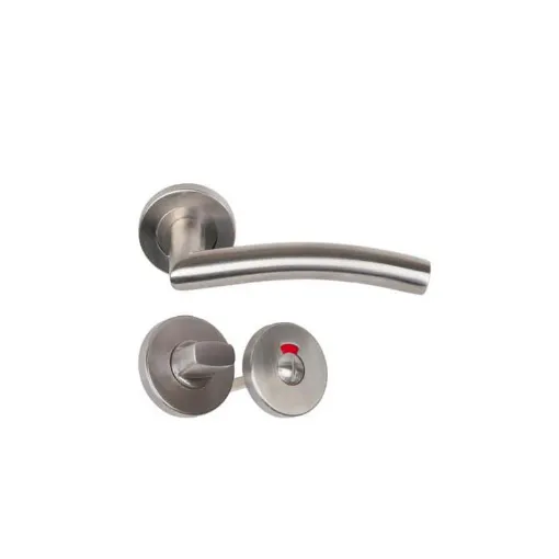 Picture of Handle with stainless steel rosette model Wave with locking button and Klose Besser indicator x2