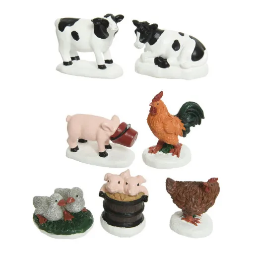 Picture of Blister of 7 farm animals in polyresin