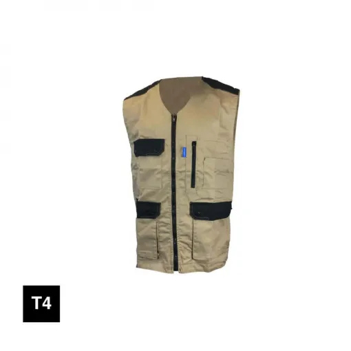 Picture of CEPOVETT Kargo pro light work vest - beige and black - Size 4