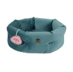 Picture of Chambord ZOLUX Cat Basket - Chesterfield Velvet - Diameter 41cm - Peacock Green - 500243