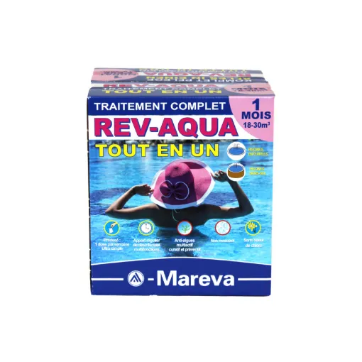 Picture of Rev-Aqua MAREVA Complete Treatment Kit for Pools of 18 to 30 m3 - 1 Month - 140001U