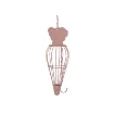 Picture of Hay rack Ehop ZOLUX for rabbits and rodents - carrot-shaped to hang - pink - metal - 205150