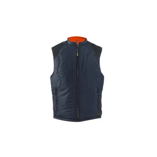 Picture of Sleeveless gilet RICA LEWIS - Men - Size S - Reversible - Navy blue - GILET