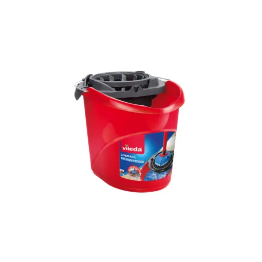 Picture of 10-litre VILEDA wringer bucket - red