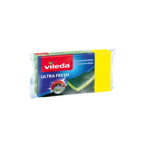 Picture of Lot VILEDA of 3 sponges with scraper