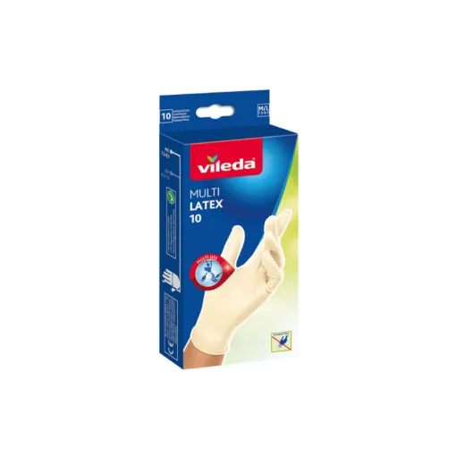 Picture of Lot VILEDA of 10 disposable multilatex gloves - Size S-M