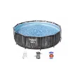 Picture of Round tubular pool BESTWAY - 366 x 100 cm - 9,150 L - wood pattern - Steel Pro Max - 5614x