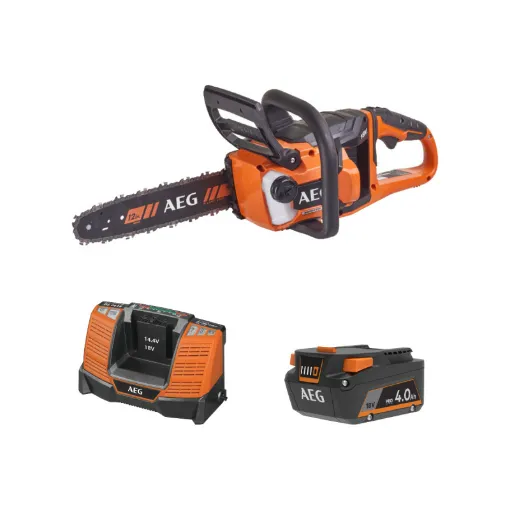 Picture of AEG 18V Pack - Brushless Chainsaw - 4.0 Ah Battery - Charger