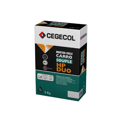 Picture of CEGECOL Carrosouple HP DUO Adhesive Mortar - White - 5kg - 619814