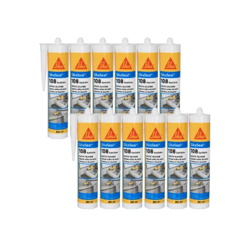 Sika - SIKA Sikaseal 108 Sanitary Anti-Mould Sealant - 524946x12 product image