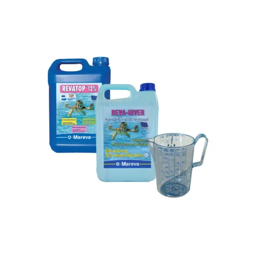 Picture of MAREVA wintering pack for pool - Reva multi-action winter - Revatop - Measuring jug