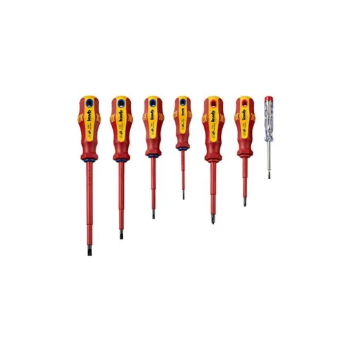 Picture of Set of 7 insulated electric screwdrivers KWB