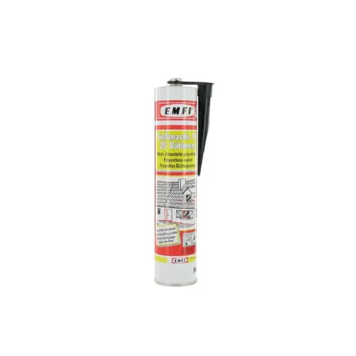 Picture of Black polyurethane sealant EMFI PU 25 building 300ml x 5