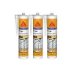 Sika - SIKA Sikaseal-162 Elastic Silicone Sealant - White - 732630x3 product image