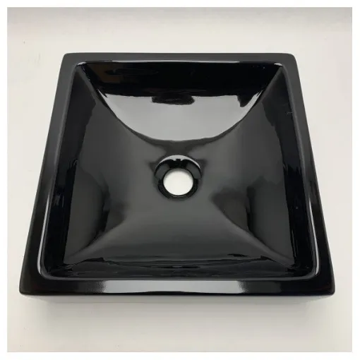 Picture of A and T Italia basin B-286118 elegant square countertop washbasin