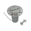 Picture of Ferretti F630 fuel filler cap stainless steel chrome design - 221999