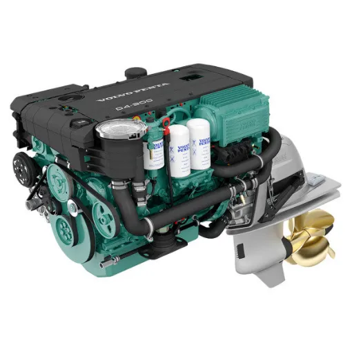 Picture of Dual Volvo Penta D4-300 stern drive engine kit with joystick steering