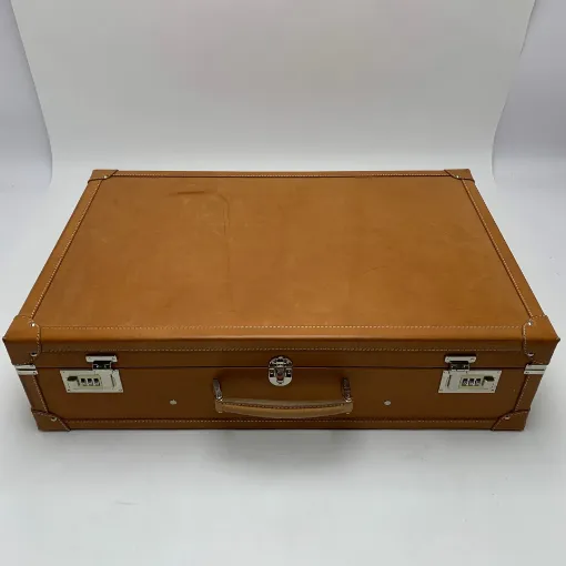 Picture of Castiglioni Giovanni brown leather suitcase - 70697