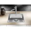 Picture of Blanco 500-FB stainless steel washbasin with installation kit