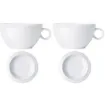 Picture of Alessi TAC1/78+TAC1/79 fine china tea cup set with plate