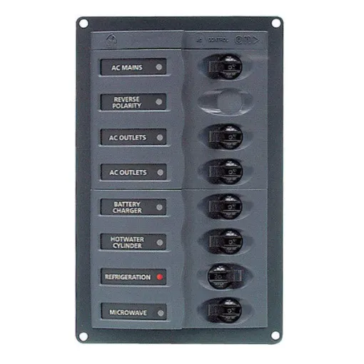 Picture of BEP circuit breaker panel 6 function 110V - 900-ACM6W-110V