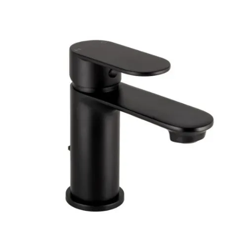 Picture of Aquaeco black single lever bathroom tap - AQM-CND-301-CP