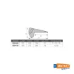 Safe - Aluminium Bow Roller 375 x 72 mm for 5-10 KG product image
