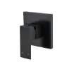 Picture of Meir Square black wall hot | cold shower mixer - MW01