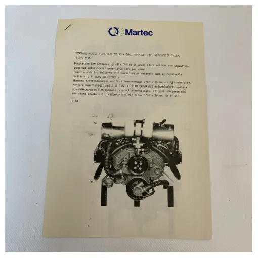 Martec - Sea Water Pump Kit for Mercruiser Heat Exchanger - 901-1502 product image