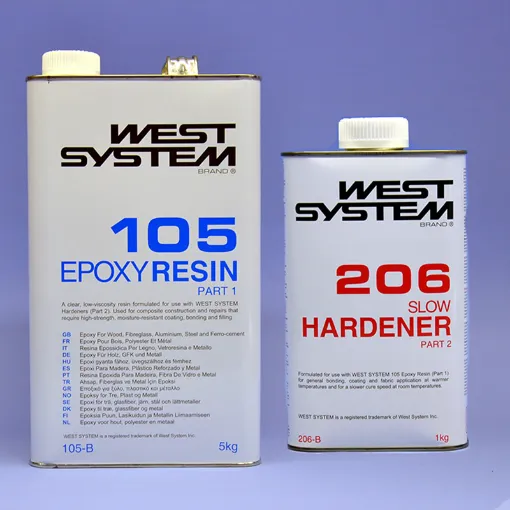 Picture of Epoxy Kit 105/206A (6KG) - Slow Curing - WEST SYSTEM