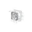 Picture of EBM papst AC fan square 4650NU 120 mm