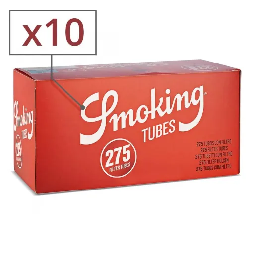 Picture of 10 Boxes of 275 Cigarette Tubes with Smoking Filter