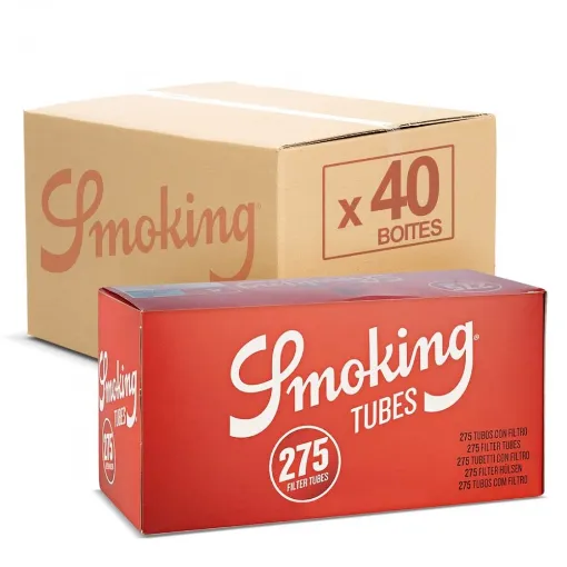 Picture of 40 Boxes of 275 Cigarette Tubes with Smoking Filter