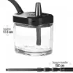 Picture of Tsar Gofast Black Glass Hookah and Booster V2 Charcoal Heating S