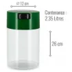 Picture of Tightvac Transparent Vacuum Storage Box 2.35L Dark Green