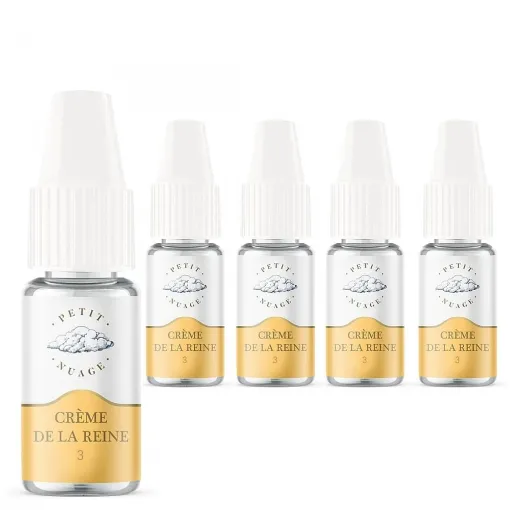 Picture of Pack of 5 E-Liquids Crème De La Reine Petit Nuage 3 Mg