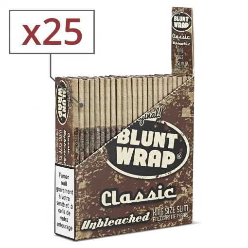 Picture of Rolling Paper Blunt Wrap Classic Unbleached X25