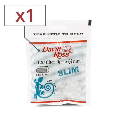 Picture of David Ross Slim Filters X 1 Bag