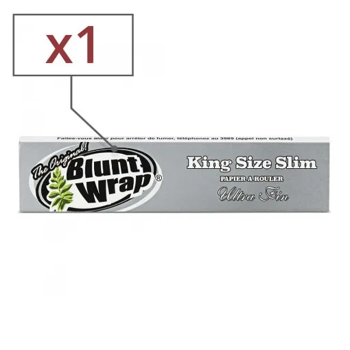 Picture of Blunt Wrap Silver Slim Rolling Paper X1