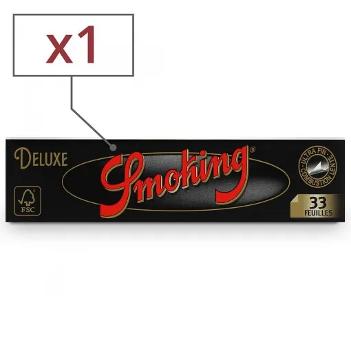 Picture of Smoking Slim Deluxe Rolling Paper Black X1